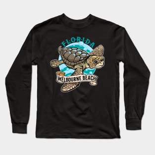 Loggerhead Sea Turtle Melbourne Beach Florida Long Sleeve T-Shirt